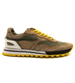 Zelli Raya Sueded Perforated Calfskin Sneaker