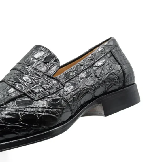 Zelli Roma Genuine Crocodile Slip-On Loafer
