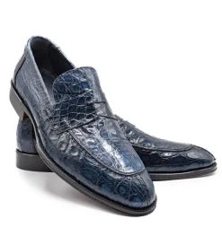 Zelli Roma Genuine Crocodile Slip-On Loafer