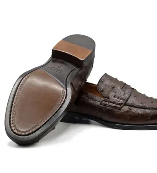 Zelli Roma Genuine Ostrich Quill Slip-On Loafer