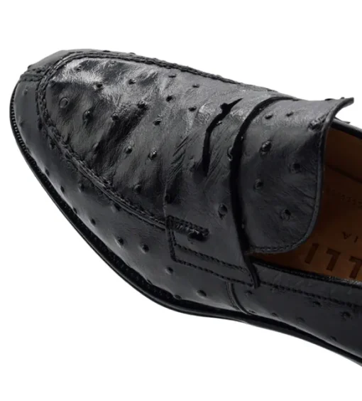 Zelli Roma Genuine Ostrich Quill Slip-On Loafer