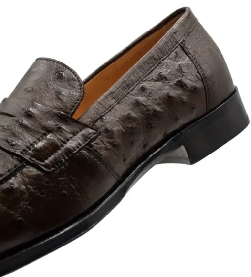 Zelli Roma Genuine Ostrich Quill Slip-On Loafer