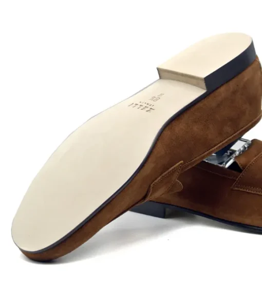 Zelli Tasca Sueded Goatskin Loafer