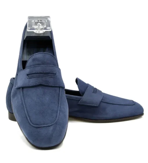 Zelli Tasca Sueded Goatskin Loafer